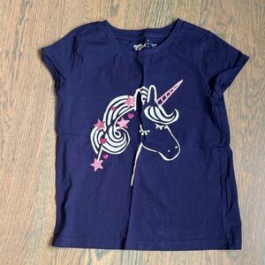 Gymboree Dark Blue Unicorn Tee
